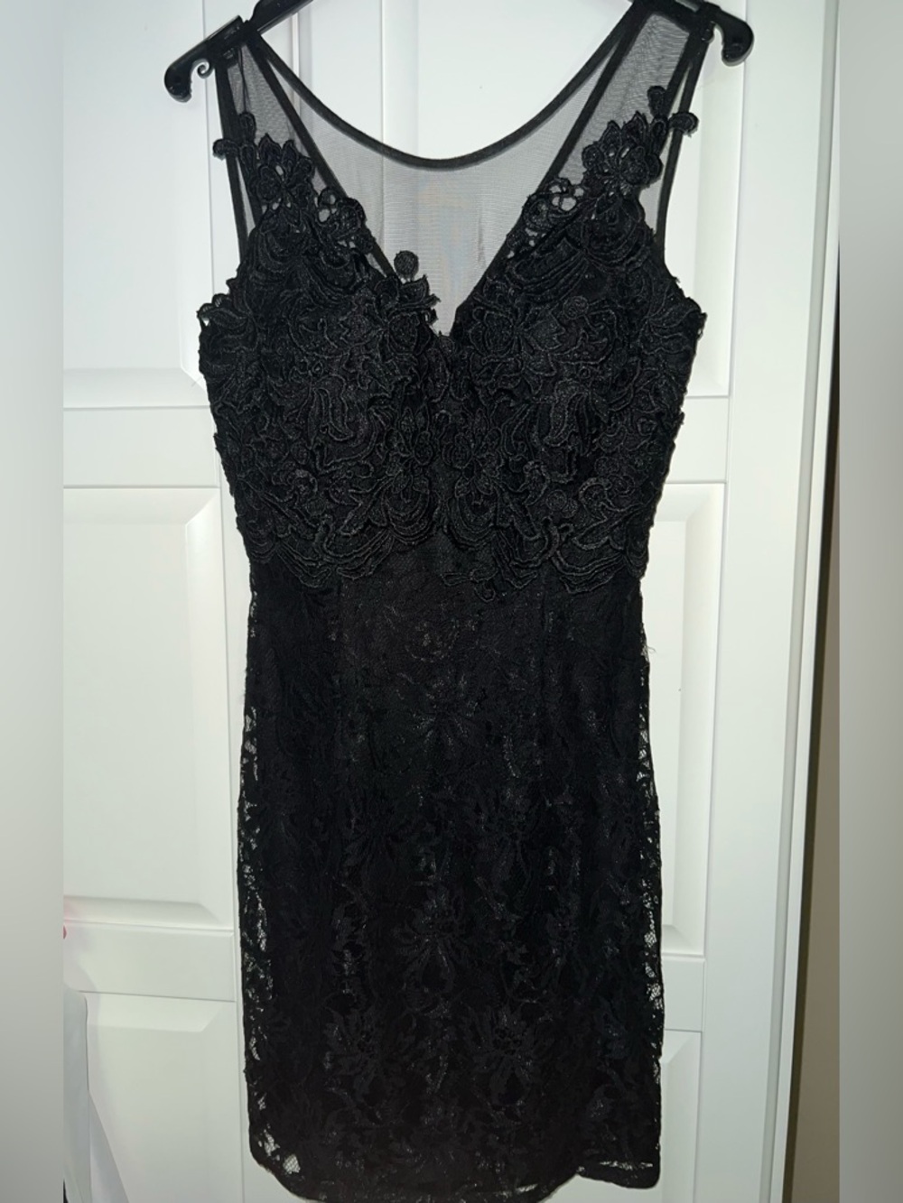 💕Sexy Sean Collection Self Bra Soft light  Lace bodycorn  Dress  back Zipper